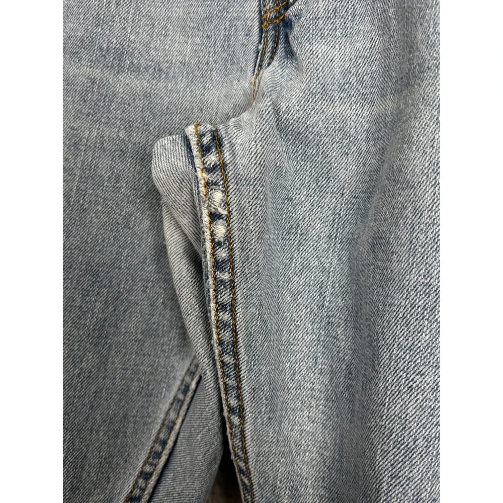 Y2K Levi's 505 Jeans Men's Blue Light Wash Relaxed Fit Distressed Size 44x32